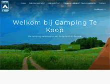 Tablet Screenshot of camping-te-koop.com